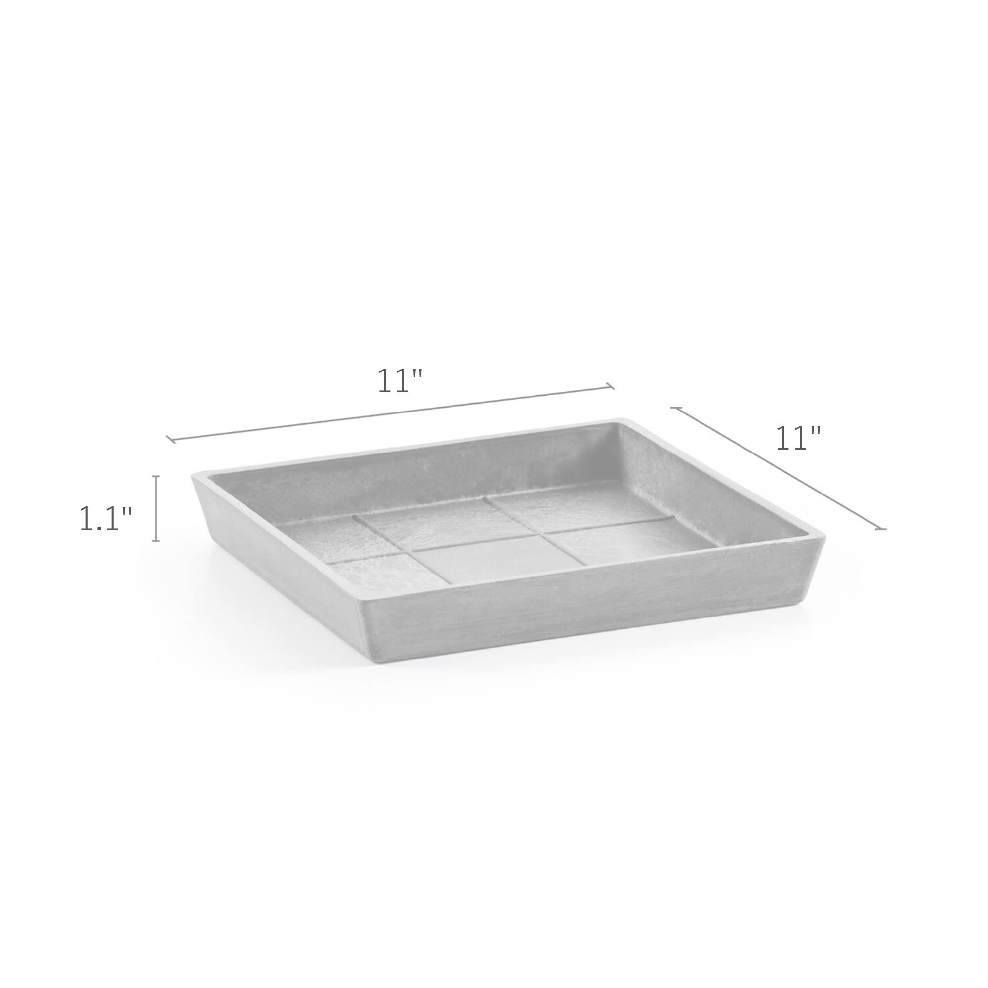 Ashortwalk ECOPOTS Sottovaso Rettangolare – Plastica Riciclata, 47,5x19,5x2,5 Cm, Per Vaso Bruges - 4