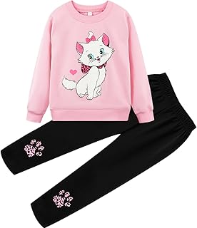 zarmfly Little Girls Outfits 2 Piece Toddler Long Sleeve Sweatshirt Leggings Pants Fall Winter Clothing Set 2-10 Years