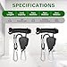 Simple Deluxe 2 Pairs 1/8 inch Adjustable Heavy Duty Rope Hanger Reinforced Metal Internal Gears Ratchets for Grow Light, 8ft Long & 150lbs Weight Capacity, Loose-Proof Design