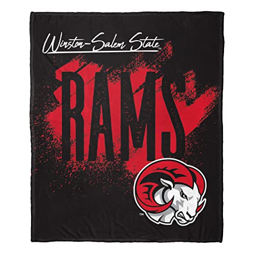 Northwest NCAA Winston-Salem State Rams Silk Touch Throw Blanket, 50" x 60", School Tradition