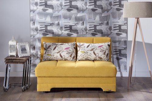 Istikbal - Twist Love Seat Sleeper - Optimum Yellow - Full Sleeper #TOP21