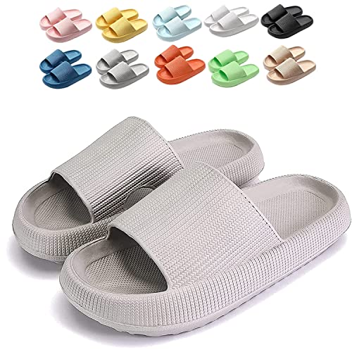 Cloudies Slides for Women, Super Comfy Soft Foam Slides, Non Slip Shower Bathroom Slides, Super Soft