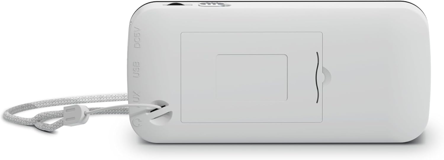 Rear view of TechniSat TECHNIRADIO RDR showing the battery compartment.