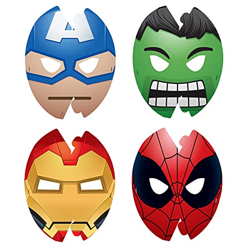 Marvel Shop Avengers Birthday Party Supplies Pack | 45 Pc Avengers Emoticon Bundle With Party Plates, Table Cover, Stickers, And More (Marvel Avengers Party Decor And Favors). #TOP21