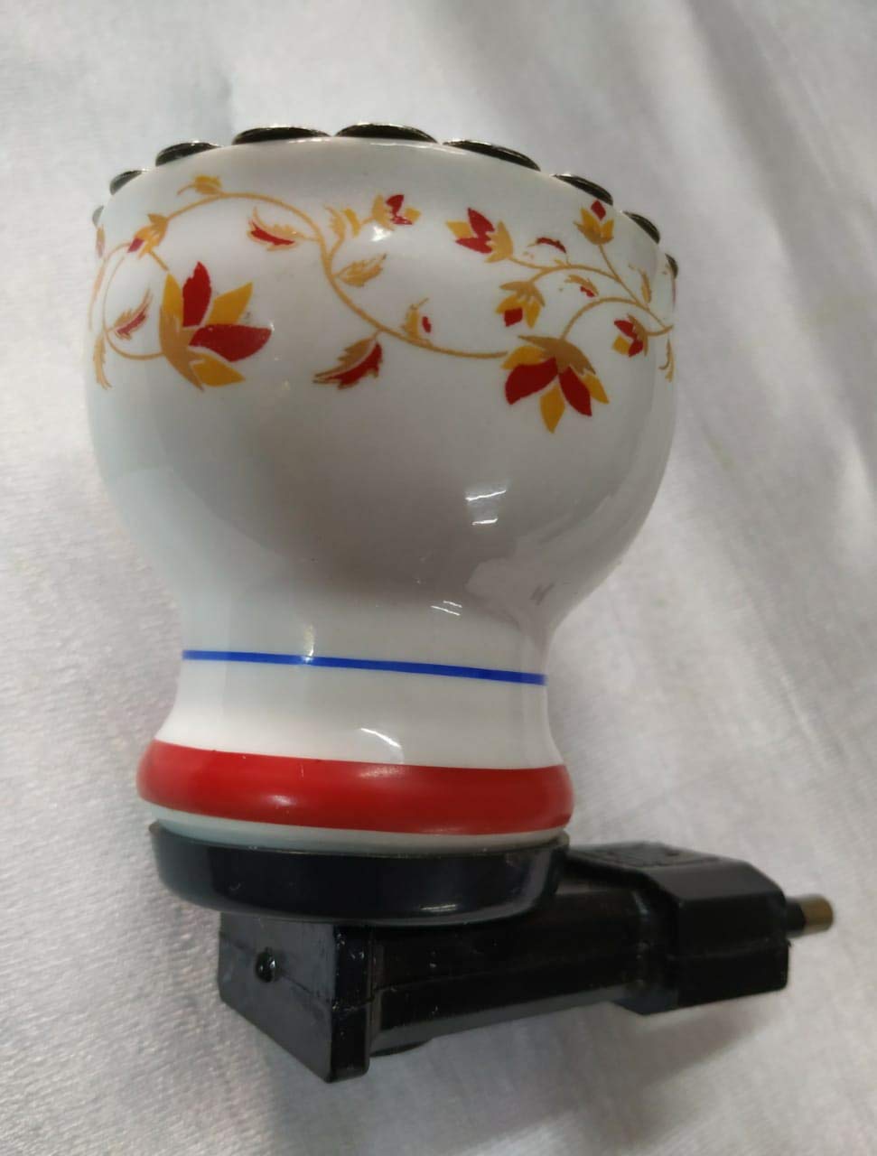 PRAGATI FAB Electric 2 Pin Plug Camphor Diffuser Incense Holder Burner Dhoop Bakhur Oodh Dani Mix Colors