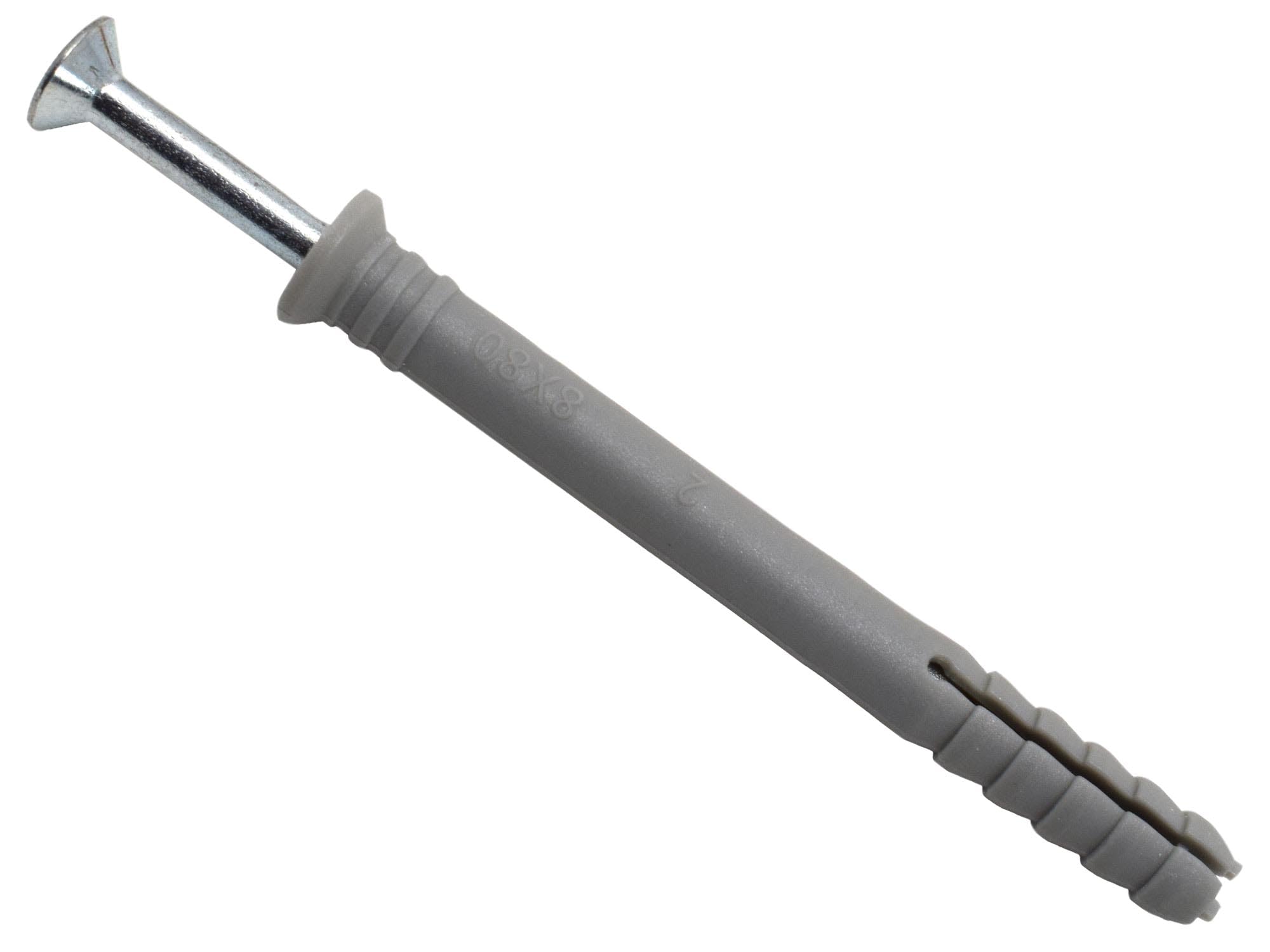 Fixation M8 x 80 mm de précision en acier zingué pour maçonnerie lot de 10