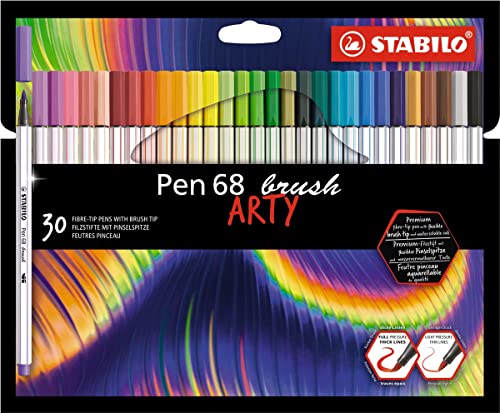 Stylo pinceau STABILO Pen 68/30 Arty en set 30pcs idéal pour votre bullet journal
