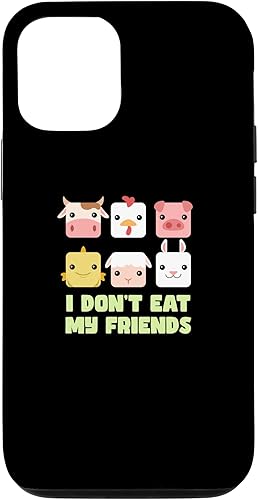Miniatura 4 de Funda para iPhone 12 mini Pig Fish Bunny Friends para personas veganas