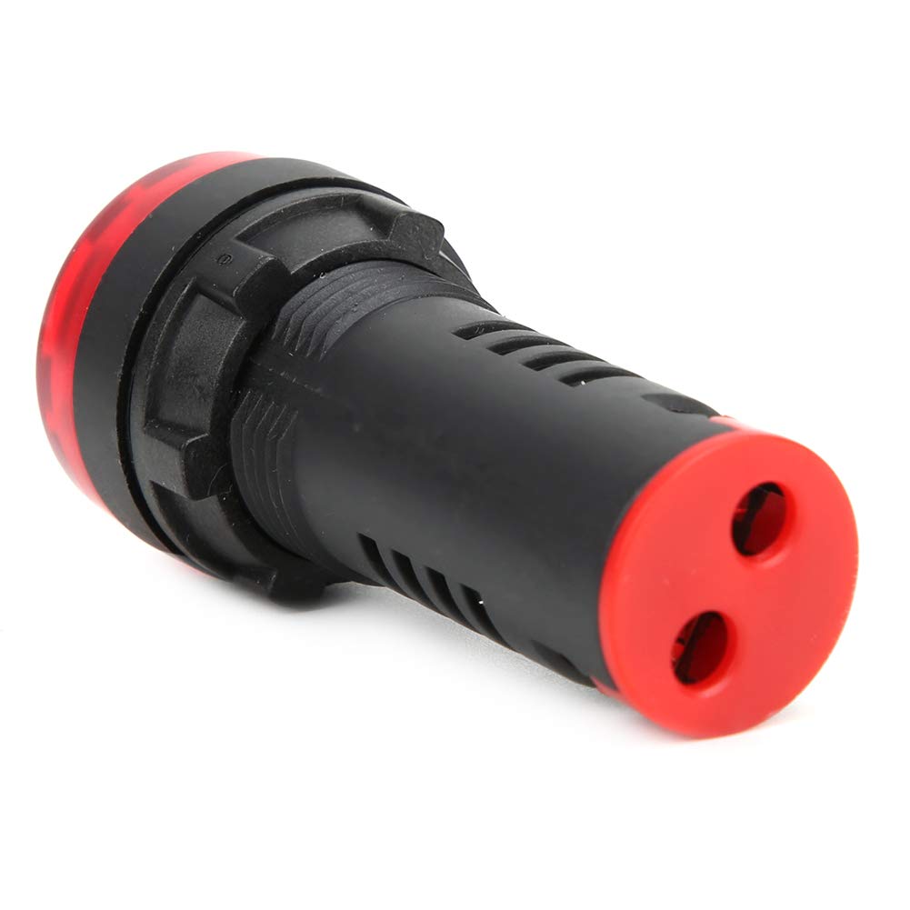 BERM® 10 Pz/Scatola LED Buzzer 22mm Diametro, AD16-22SM Indicatore luminoso rosso lampeggiante Lampada Buzzer AC / DC24V