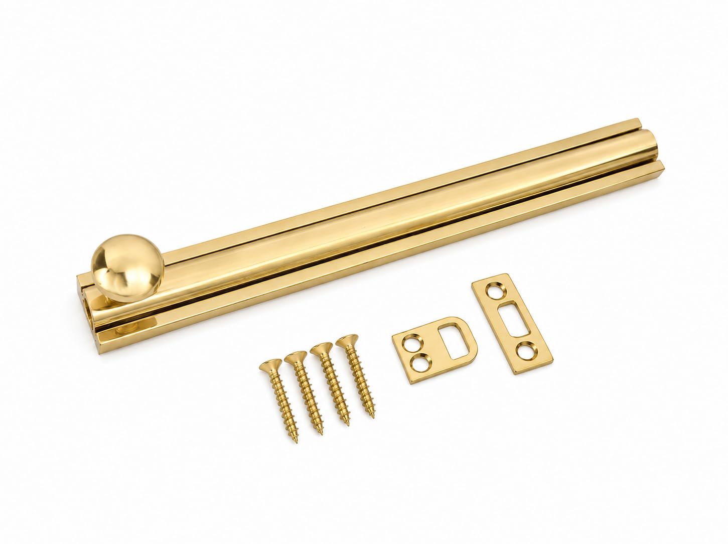 Solid Brass Surface Bolts - 3" Matte Black -29