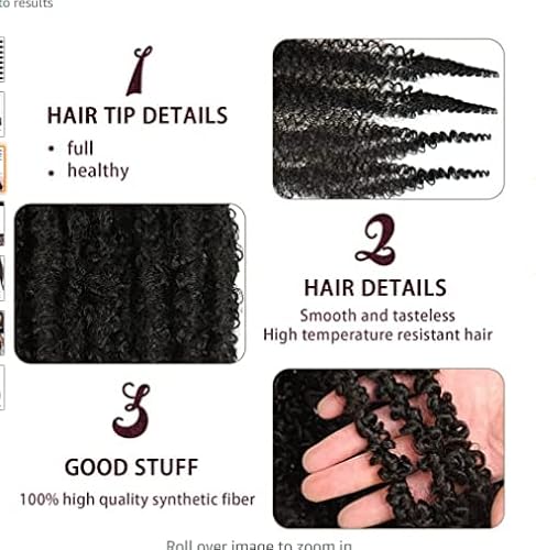 Kossys 8 pacotes de cabelo crespo afro retorcido, 40,64 cm, pré-separado, mola, afro crespo para pro