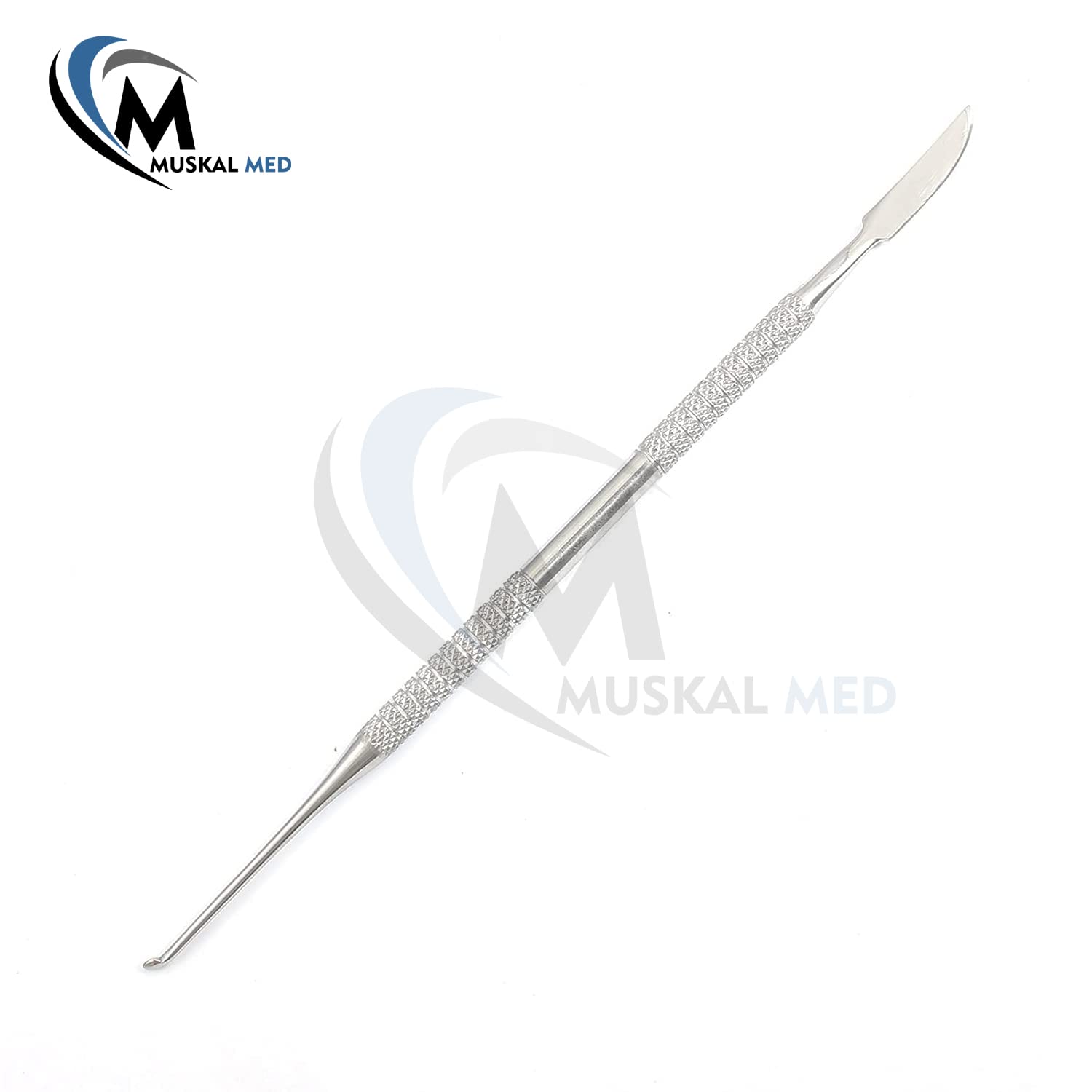 MuskalMed Professional Dental Carvers | Cement Spatula Stock Knife | Single Double End | Sculpting Wax Modeling Mixing | Lab Tools (Lecrone Carver)
