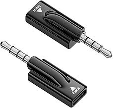 USB-C to 3.5mm Jack Adapter Compatible with Headset, PC, Tablet, Laptop, Microphone, Speaker (Pack of 2)