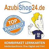  AzubiShop24.de Kombi-Paket Lernkarten Medienkaufmann /frau Digital und Print: Erfolgreiche Prüfungsvorbereitung auf die Abschlussprüfung