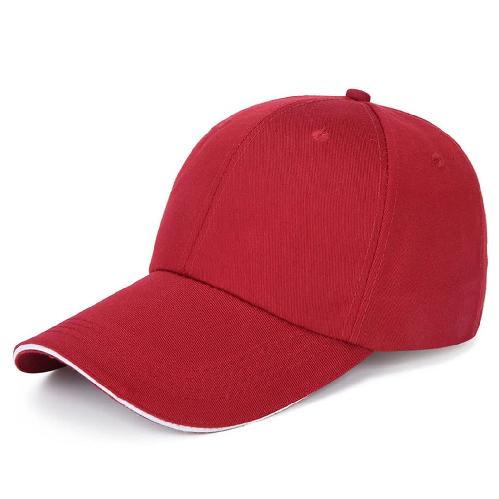 MRKU Cappello Estivo da Sole in Cotone, Casual, Stile Hip Hop, con Bottoni Posteriori, Unisex, Sportivo