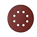 Price comparison product image Mirka Red Abrasive paper Sanding discs Ø 125 mm/Hook & loop fastening / 8 holes/grit P80 / 5 pieces/for sanding wood, metal and plastic