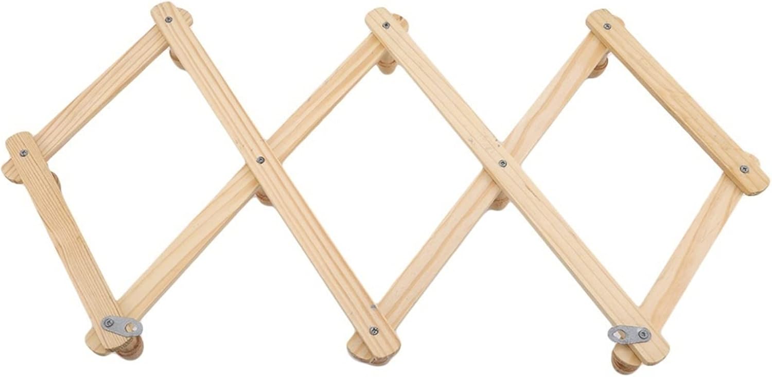 Wall Hanging Wooden Expanding Clothes Hanger Expandable Coat Rack Holder Shelf Hat Closet Wall Hook Home Decor Coat Rack Hook