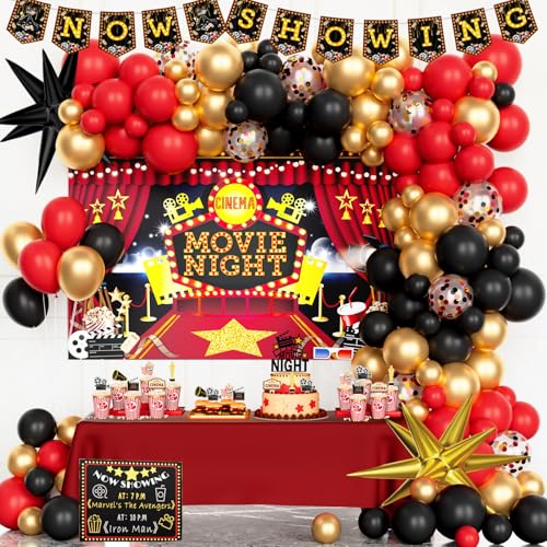Hombae Movie Night Party Decorations, Movie Theater Hollywood Themed Party