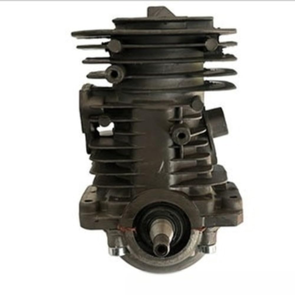 Kit de repuesto para motosierra Brand X 136 137 141 142, kit de pistón cilíndrico de 38 mm 40 mm con conexión de carburador, junta y tubo de aspiración, kit de reparación de motor gris