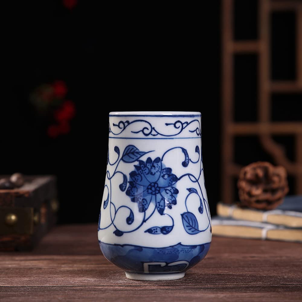 asdchZen Small Blue & White Porcelain Vases Classic Ceramic Flower Vases For Home Decor Small Bud Decorative Floral Vase Home Decor Centerpieces Small Bud Decorative Vase,A