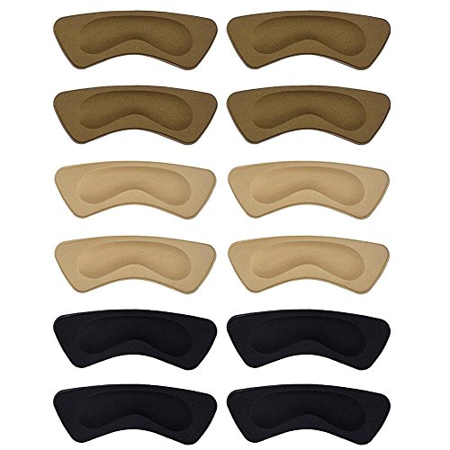 JuanYa 8 Paar Fersenkissen Pads Fersenschuhe Grips Liner Selbstklebend Anti-Rutsch Blasenprävention Schuheinlagen Frauen Fußpflege Schutz