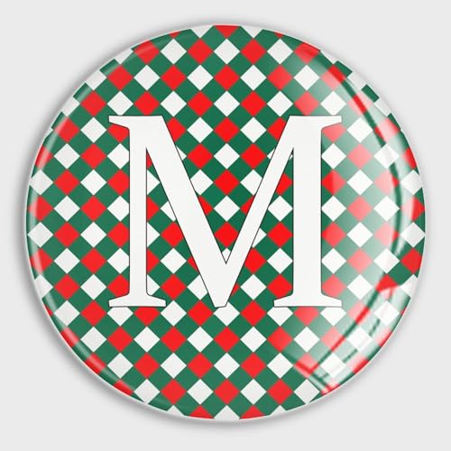Aimants de réfrigérateur M rouges et verts pour une déco colorée