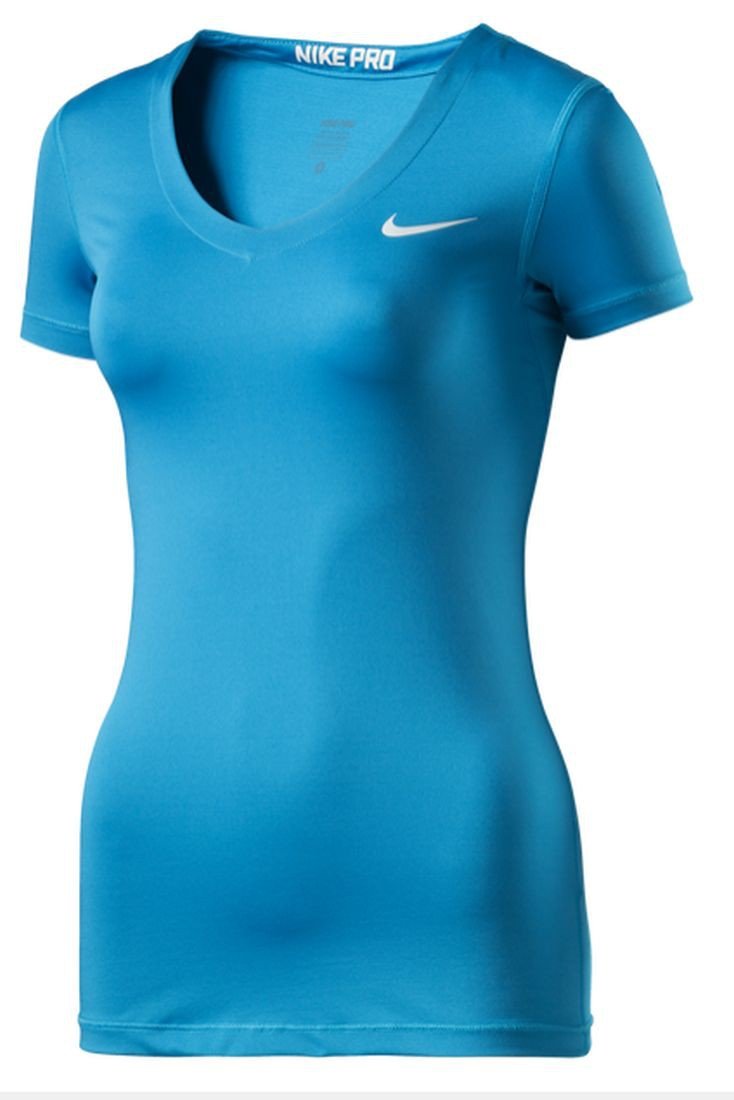 nike pro v neck