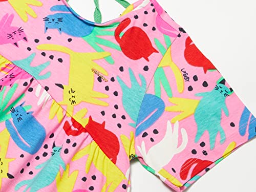 Vestido Infantil Evasê Estampado Up Baby Menina, Rosa, 02