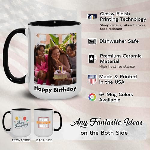 Taza Personalizada con Foto y Texto 15 Onzas miniatura 5