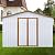 Outdoor Storage Shed, 10x12 Ft Large Metal Storage Sheds with Updated Frame Structure and Lockable Doors, Garden Tool Shed for Backyard Patio Lawn (White)