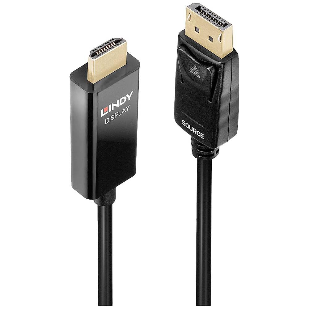 LINDY Câble Actif DisplayPort vers HDMI avec HDR, 3 m