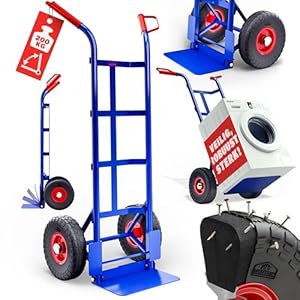 GARDEBRUK® Steekwagen PU Massieve Rubberbanden Inklapbaar 200kg Staal Laadschop Beschermplaat Transportkar Steekkar