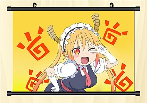 Amazon Wangye 小林さんちのメイドラゴン アニメ グッズ タペストリー ポスター おしゃれ 巻物 軸物 掛け絵 部屋飾り 掛け軸 寮 壁 飾り贈り物 萌えグッズ 誕生日プレゼント 90cmx60cm アニメ 萌えグッズ 通販