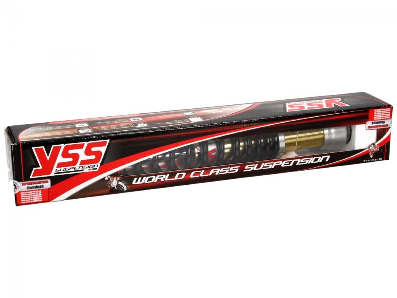 YSS AMMORTIZZATORE OE 302 T Mono Pressione Gas Stud per Piaggio Hexagon 365 mm