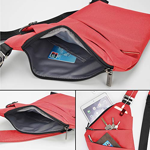 OSOCE Anti-Theft Waterproof Shoulder Backpack Sling Chest Crossbody Bag Cover Pack Rucksack Bicycle Sport