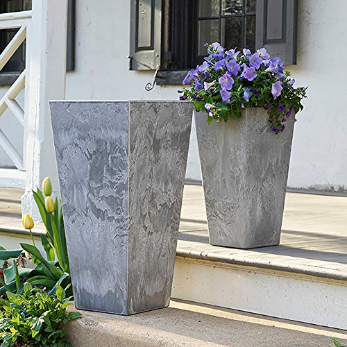 Artstone 35190.01 Ella Tall Planter Grey 19.5-Inch #TOP6