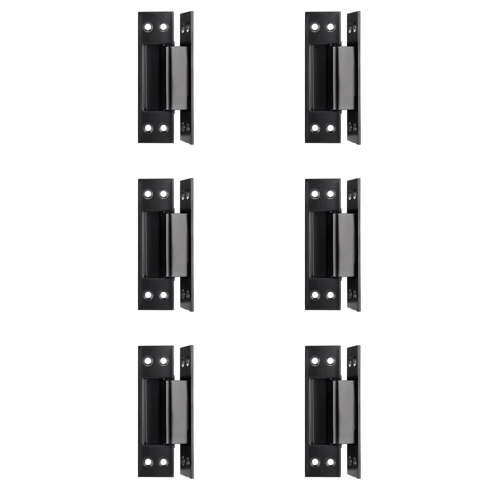 Jnchdghwa Black 6Pcs 4-Inch Concealed Door With Concealed Stainless Steel Wooden Door Concealed Door And Hinge Hidden Hinge