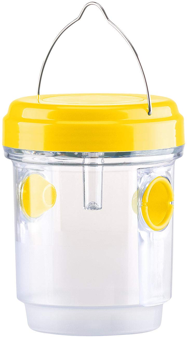 Exbuster Insekten-Fallen: 8er-Set giftfreie Solar-LED-Insektenfalle zum Aufhängen und Hinstellen (Insektenfallen für Fliegen, Wespen-Falle)