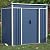SUXXAN Metal Outdoor Storage Shed 6FT x 4FT, Steel Utility Tool Shed Storage House with Sliding Door, Metal Sheds Outdoor Storage for Backyard Garden Patio Lawn, Blue