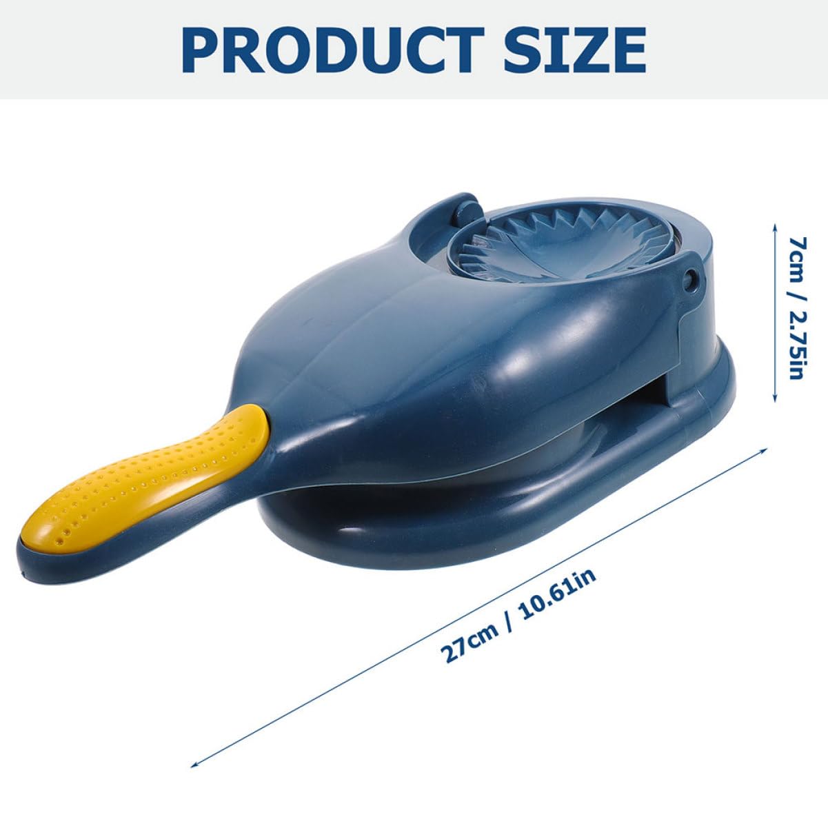 Cabilock 2Pcs Kitchen Dumpling Presser Multi Use Dumpling Skin Making Tool with Ergonomic Handle and Comfortable