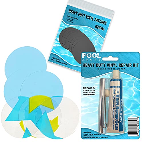 Pool Above Repair Kit for Stargaze Tube | Vinyl glue | Blue and Clear Star Print