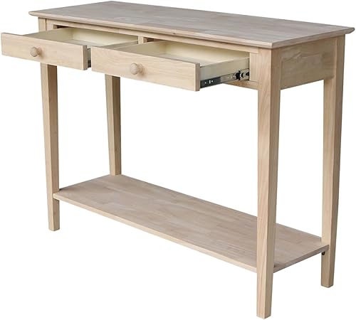 Miniatura 7 de IC International Concepts, Spencer Servidor de madera maciza real, madera de parawood resistente, 48 pulgadas de ancho x 17 pulgadas de profundidad