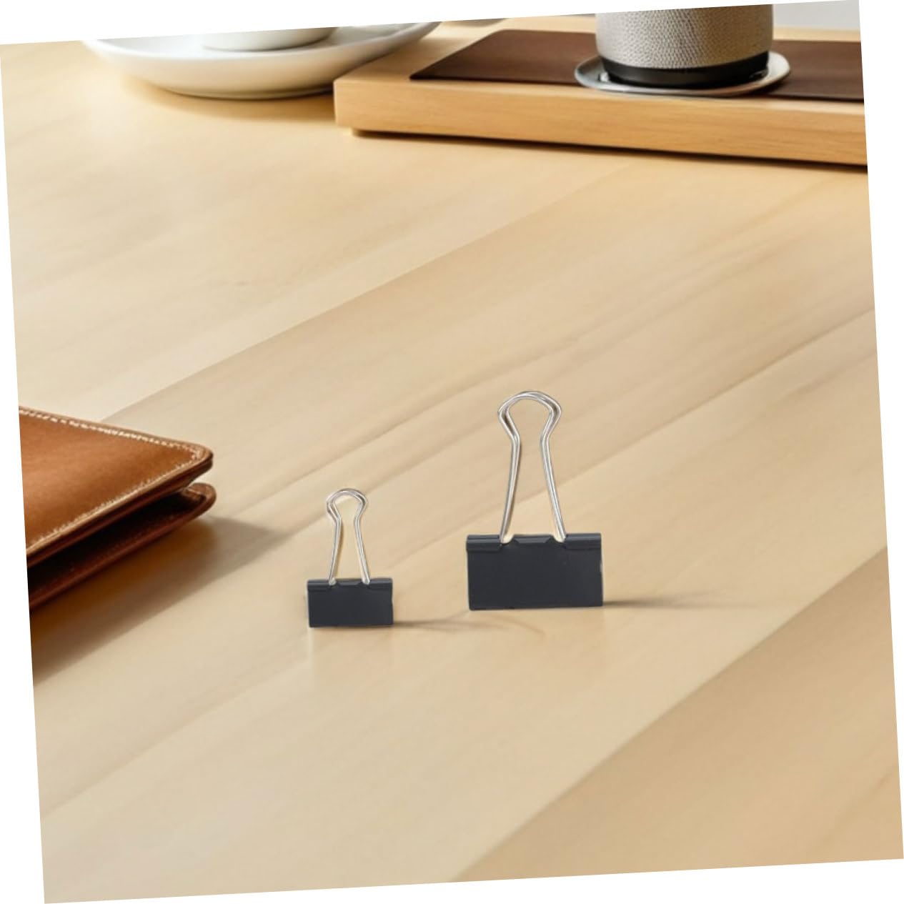 SHINEOFI 120 Piezas Clips de Carpeta de Metal Clips Pequeños para Papel Sujetadores Metálicos para Papel Abrazaderas Metalicas para Carteles de Suministros de Oficina