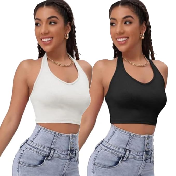 mixfit Women's Cotton Rib Strechable Tank Tops/Crop Tops-picture-27