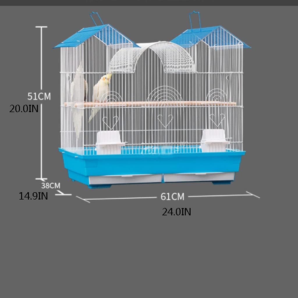 Gabbia Voliera Pappagallo Starling Cage Cage domestico Cage Group Group Bird Allevamento Gabbia per uccelli adatto per uccelli piccoli e medie dimensioni, come canarini, uccelli d'amore Bird Cage