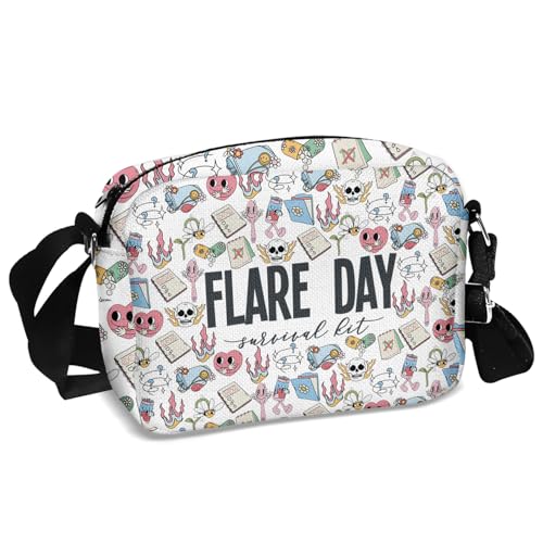 MAOFAED Flare Day Survival Kit Flaring Accessory Pouch Chronic Illness Gift for Warrior Spoonie Gift Invisible Illnessflare day)
