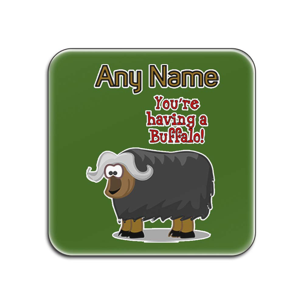 Lot de 4 sous-verres avec inscription Buffalo, une idée cadeau originale