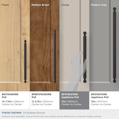 Amerock Ballard 12 inch (305 mm) Center-to-Center Oil-Rubbed Bronze Appliance Pull, BP37650ORB by Amerock - Image 2