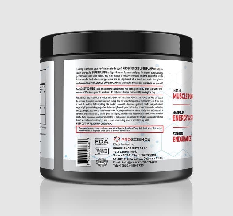 Super Pump Pre-workout - 180 grams, 30 Servings (Mango)