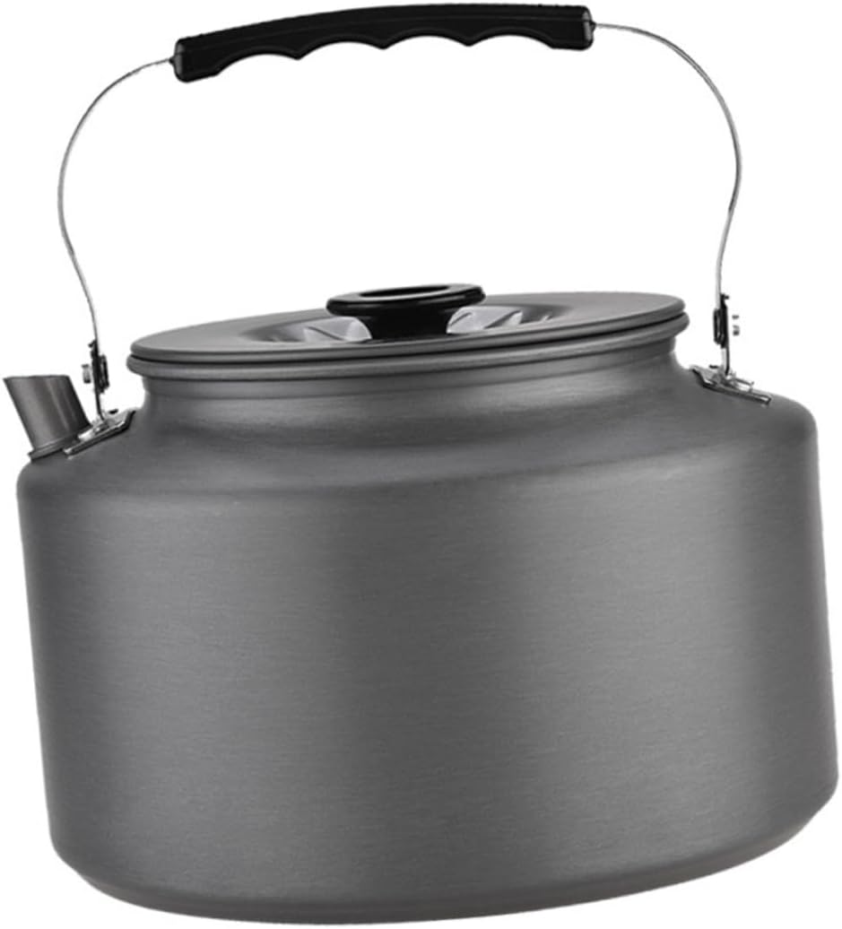 LIOOBO Camping Kettle Collapsible Pot for Outdoor Tea Kettle Non-slip Heat-resistant Handle